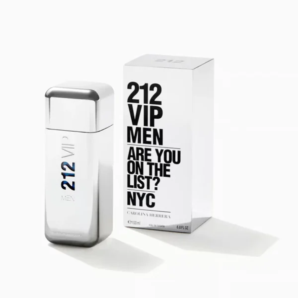 212 VIP Men Carolina Herrera Eau de Toilette Masculino 100ml - Perfume Elegante e Sofisticado para Homens Modernos