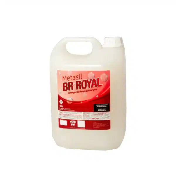Galão de detergente desengordurante Metasil BR Royal.