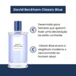 Perfume David Beckham Classic Blue em frasco elegante