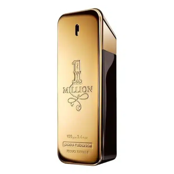Frasco de perfume 1 Million da Paco Rabanne.
