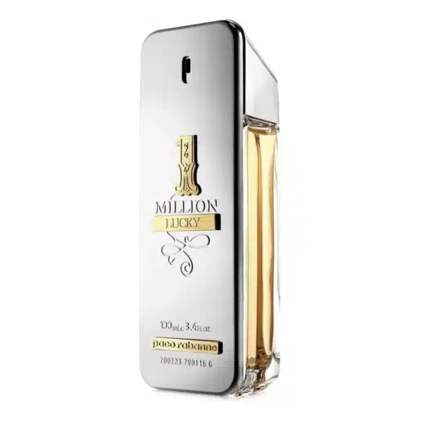 Frasco de perfume 1 Million Lucky, elegante e sofisticado.