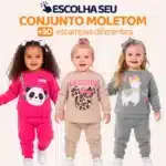 Conjunto Infantil Menina Bebê: Jaqueta e Legging Escolha seu modelo