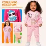 Conjunto Infantil Menina Bebê: Jaqueta e Legging Escolha seu modelo - Imagem 3
