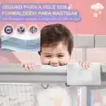 Produto seguro e confortável para crianças pequenas.