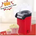 Pipoqueira elétrica vermelha para fazer pipoca rapidamente.