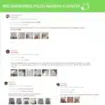 Avaliações de clientes sobre produtos aconchegantes.