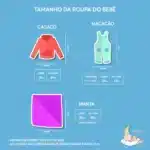 Tabela de tamanhos de roupas para bebês