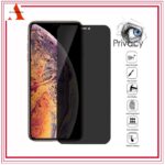 película de vidro privacidade iPhone sendo aplicada em um iPhone 14 Pro Max, mostrando o bloqueio lateral