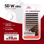 Beleza e Cuidados Pessoais Extensões de Cílios Fadvan 5D 0.07 C/D Faux Mink Natural