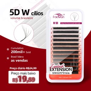 os 10 produtos de beleza mais bem avaliados (e onde comprar com desconto) 3 Beleza e Cuidados Pessoais Extensões de Cílios Fadvan 5D 0.07 C/D Faux Mink Natural