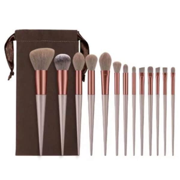 Beleza e Cuidados Pessoais - Kit 13 Pçs Pincéis de Maquiagem Contorno Kabuki Profissional