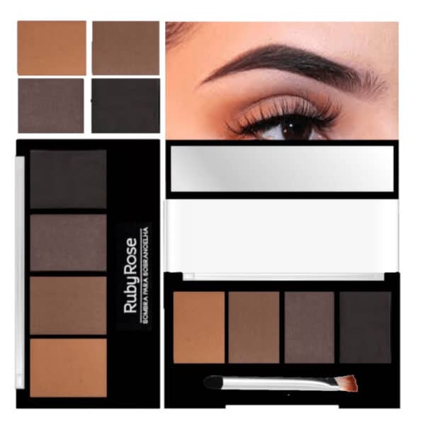 Beleza e Cuidados Pessoais Paleta de Sombra para Sobrancelhas Ruby Rose Trio