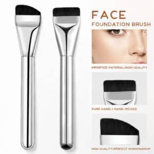 Beleza e Cuidados Pessoais - Pincel de base chanfrado YUNY Fashion com cerdas macias para contorno facial e corretivo