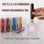 Beleza e Cuidados Pessoais kit perfume viagem 5ml recarregável atomizador spray portátil