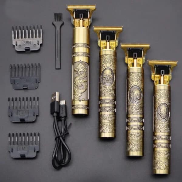 Máquina de cortar cabelo para barba masculina profissional elétrica com lâminas de precisão
