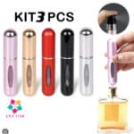 Beleza e Cuidados Pessoais - Kit 3 Porta Perfume Recarregável Spray 5ml ANA 1108