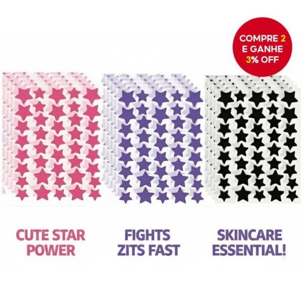 Beleza e Cuidados Pessoais - Adesivos hidrocolóides para acne em embalagem colorida