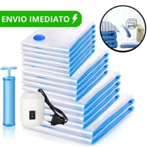 Casa: Kit Saco a Vácuo Grande com Bomba Manual para organizar edredom e roupas de cama
