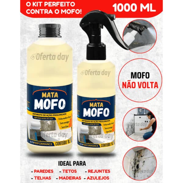 Tira mofo parede Premium spray anti-não volta eliminando bolor em parede com aplicação fácil