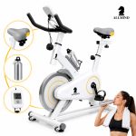 ergometrica spinning 8kg bike fitness academia painel digital