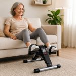ergometrica mini bike spinning com monitor LCD para fisioterapia em casa