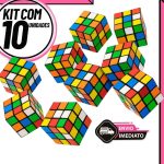 10 cubo mágico 5x5cm kit educativo antiestresse para crianças e adultos