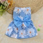 2025 primavera verão vestido floral de princesa para cachorro pequeno e gatos