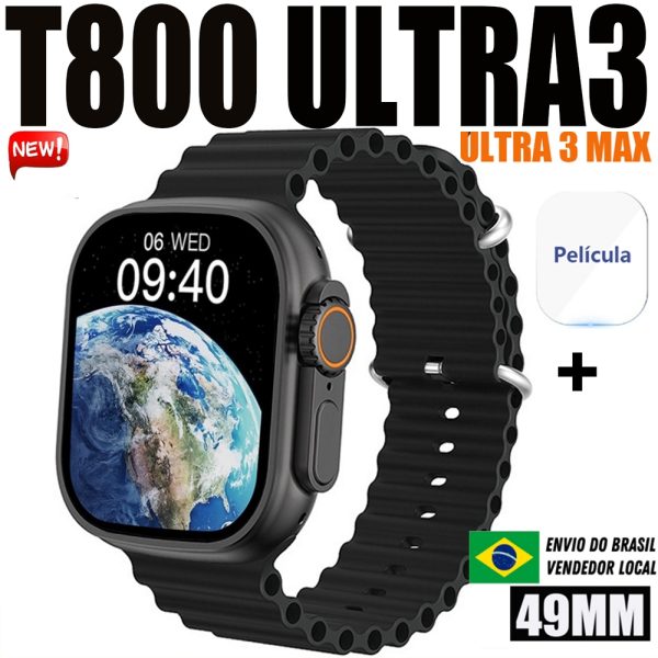 2026 t800 ultra max smartwatch relógio inteligente NFC 2.19 polegadas sem fio