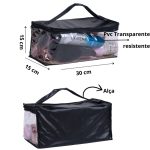 acessorio beleza necessaire reforçada organizadora transparente para maquiagem e brinquedos