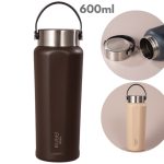 acessorio cafe Garrafa Térmica Inox Kubb 600ml com tampa em metal e parede dupla