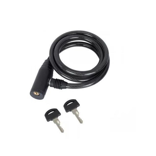 acessorio ciclismo cadeado para bicicleta e moto com cabo de aço 64 cm