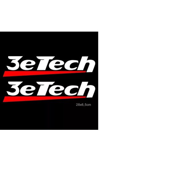 acessorios carro adesivo 3etech turbo carburado 2 unidades