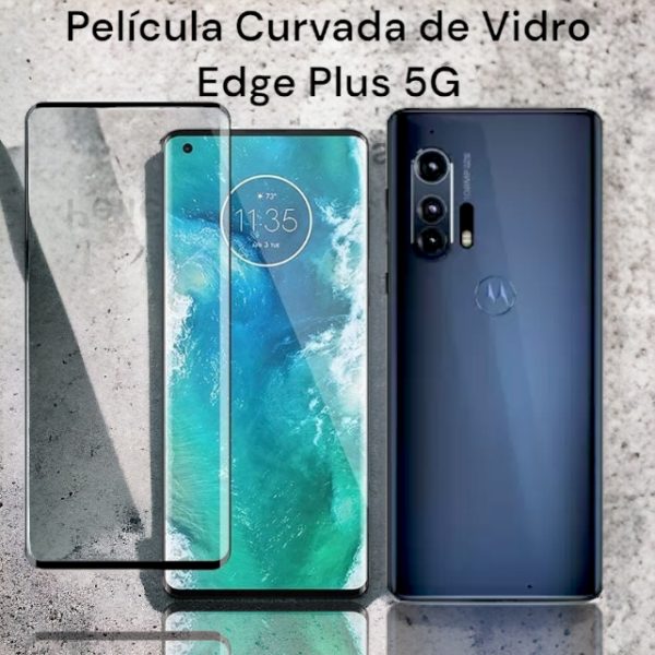 acessórios celular: película de vidro curvada Edge Plus 5g para proteção de tela