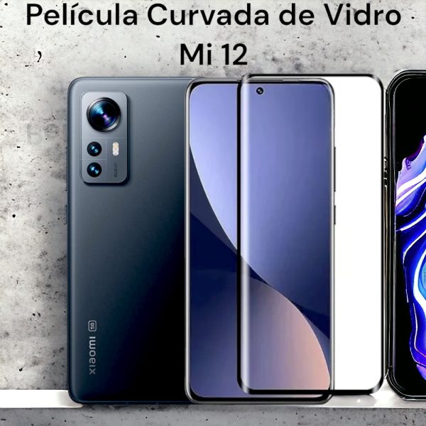 acessorios celular película de vidro curvada para XM Mi 12 com proteção transparente