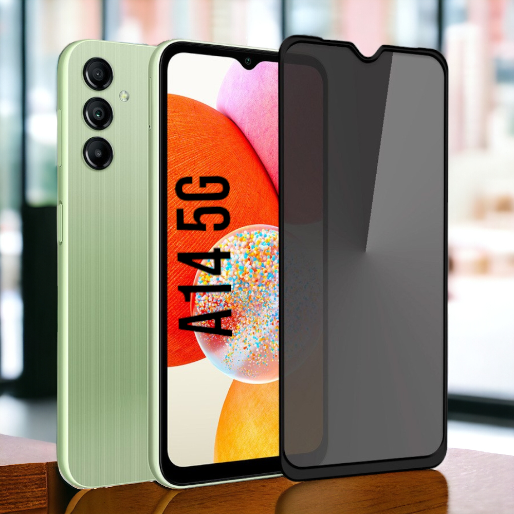 acessorios celular película de privacidade de vidro para Galaxy A14 5G e 4G