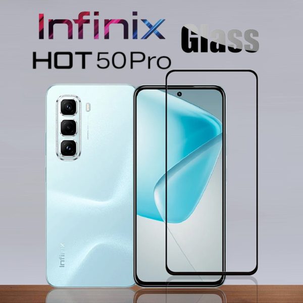 acessorios celular película de vidro temperado 3D para Infinix Hot 50 Pro