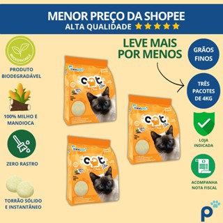 areia higiênica biodegradável catbio 12 kg max clean grãos finos