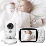 Babá eletrônica com monitor visão noturna áudio bidirecional sensor de temperatura