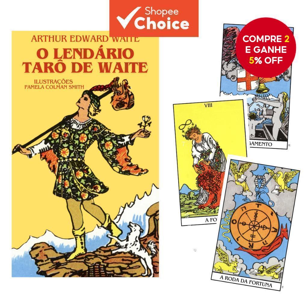 Baralho de Tarô 1909 Original Rider Waite Smith com cartas ilustradas