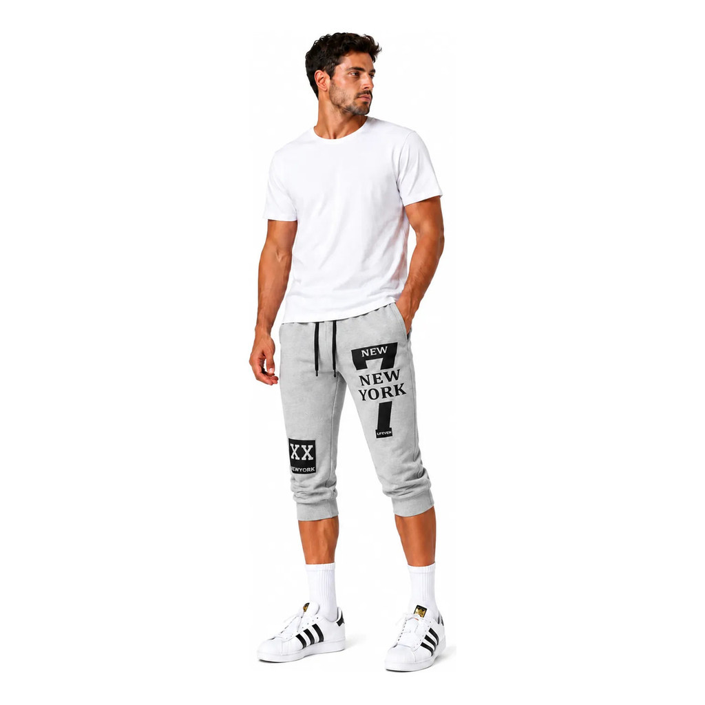 bermuda masculina jogger short esportivo New York lançamento