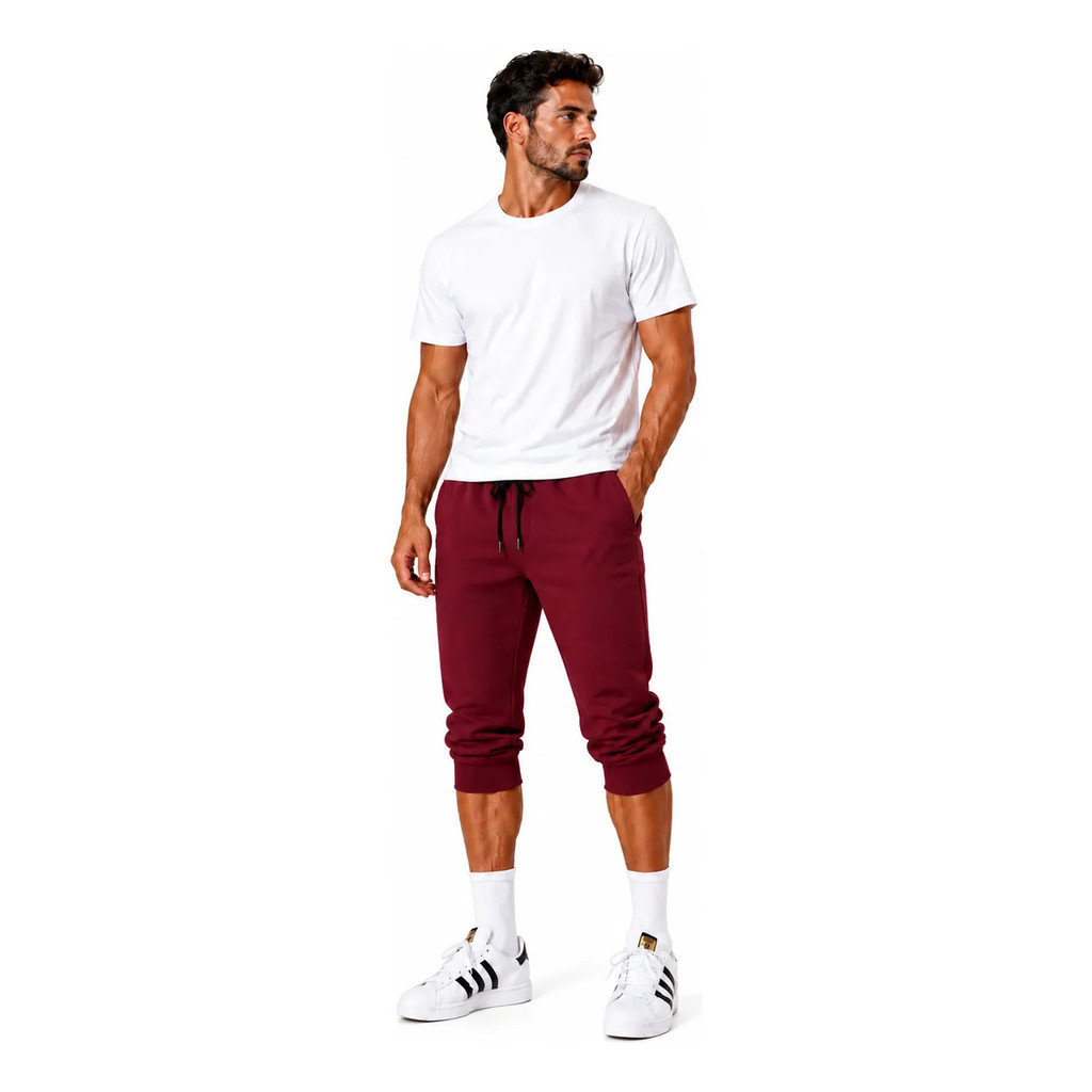 bermuda masculina lisa shorts jogger lançamento top com modelagem confortável