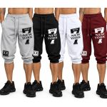 Bermuda masculina Kit 4 Jogger Moletom New York em modelo casual para verão