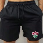 bermuda masculina em tactel para praia, treino e academia, modelo mauricinho