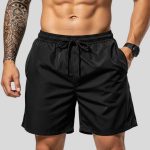 Bermuda masculina em tactel para praia, academia e casual com secagem rápida