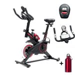 bicicleta ergometrica Spinning com monitor de treino e garrafa de agua inclusa