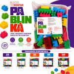 Blocos de montar didáticos infantil peças grandes coloridas para desenvolvimento educacional