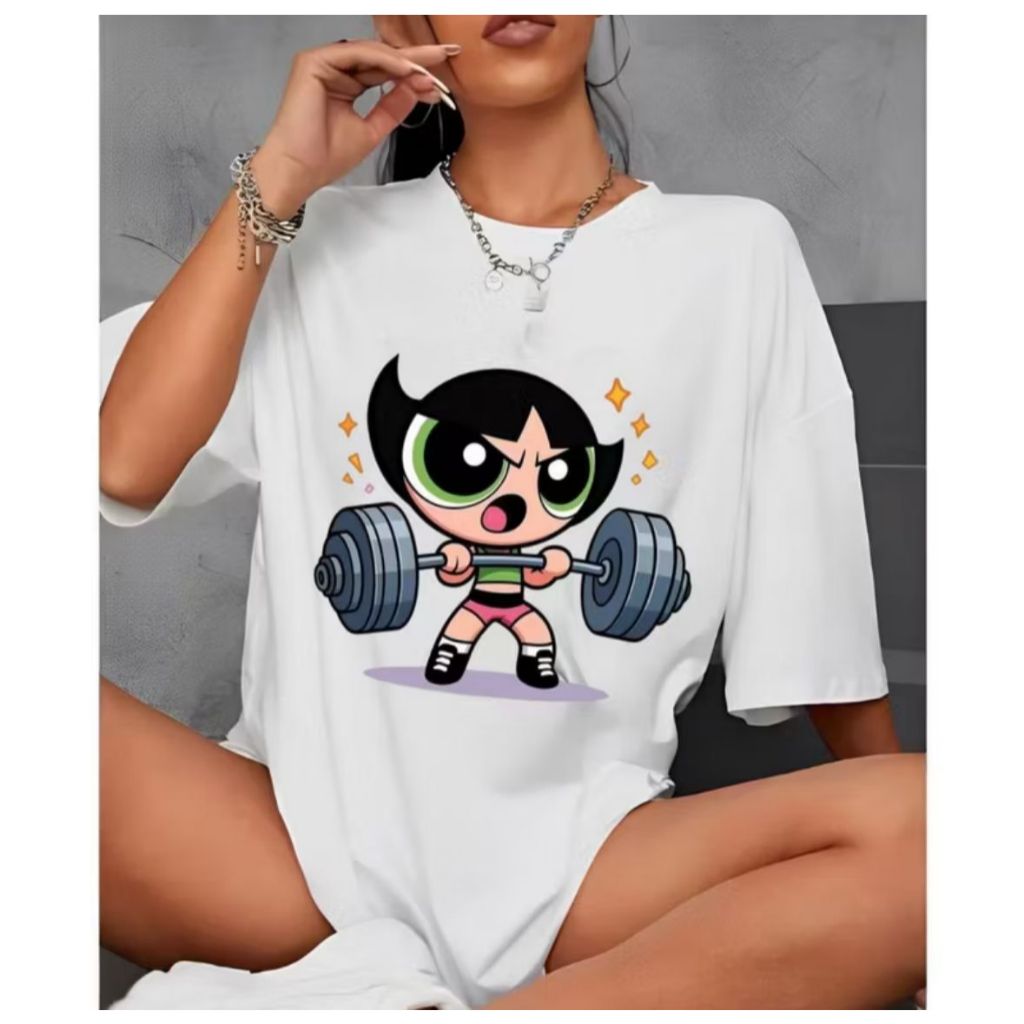 blusa feminina 100% algodão academia fitness plus size meninas poderosas