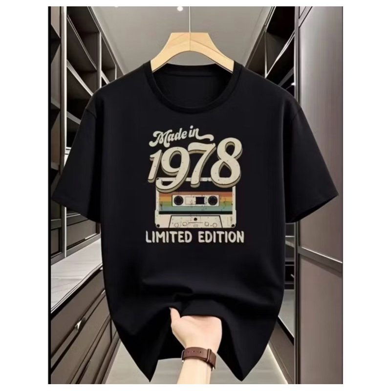 Blusa feminina retrô Made In 1978 Limited Edition em várias cores