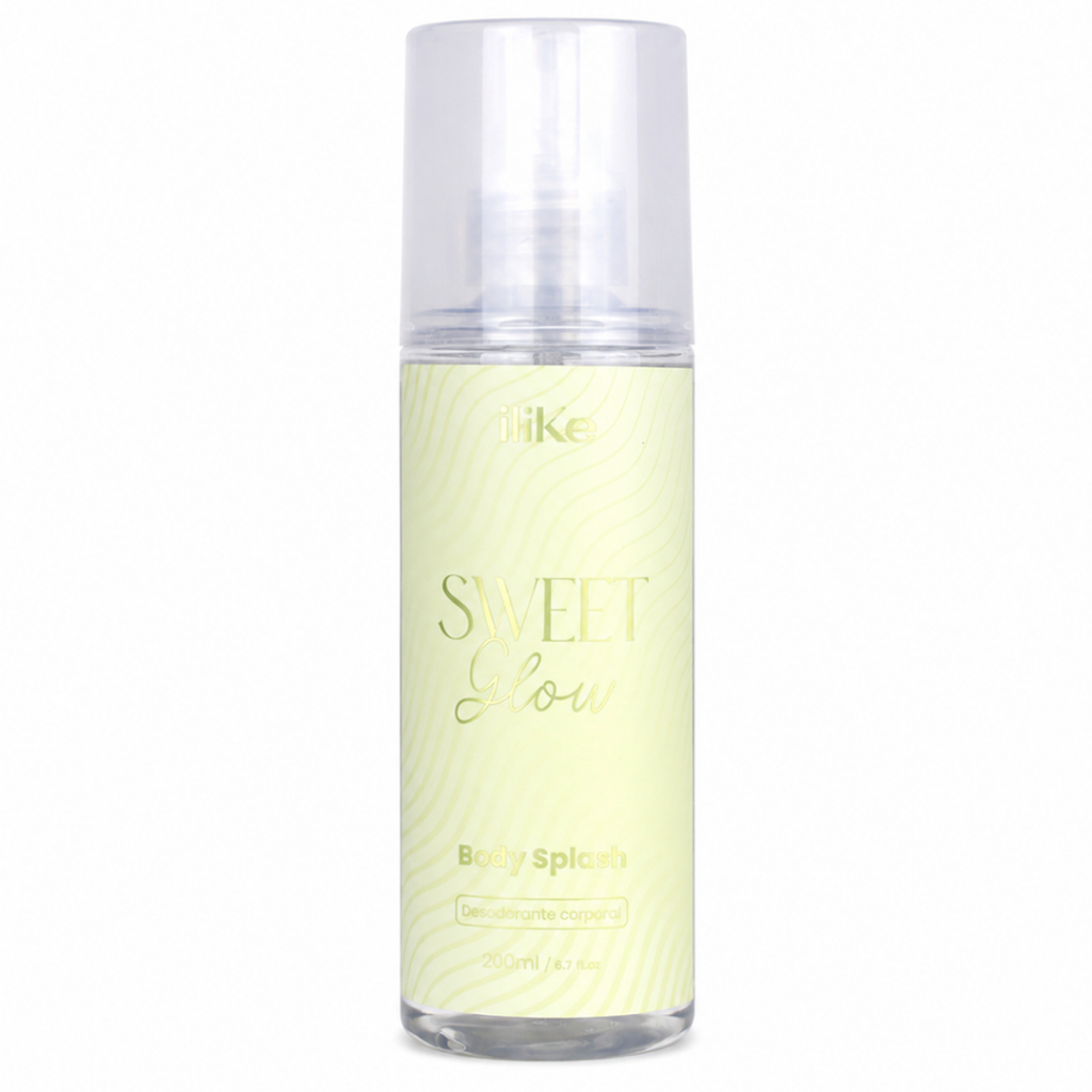 Body splash iLike Sweet Glow 200ml frasco spray para perfumar o dia a dia