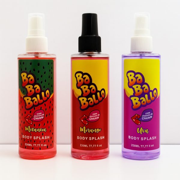Body splash kit 3 leve e refrescante com fragrância que acompanha seu estilo